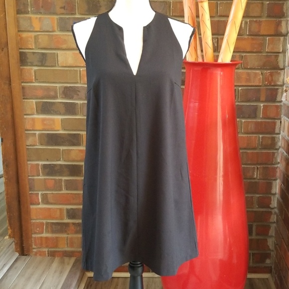 Lulu's Near or Bar Black Shift Dress - Picture 2 of 8
